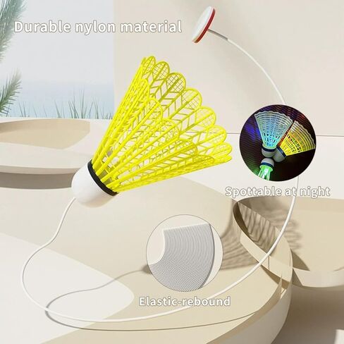 مجموعة مضارب كرة الريشة الكاملة، مدرب كرة الريشة المرن، مضرب كرة الريشة للأطفال والكبار، كرات الريشة الارتدادية LED مع خيط، مجموعة كرة الريشة للرياضات الداخلية، مدرب كرة الريشة الارتداد in Kuwait