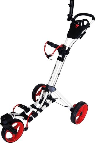 360 Swivel 3 Wheel Push Pull Golf Cart with 360 Rotating Front Wheel, One Second to Open and Close Folding Cart, Collapsible Cart in Saudi Arabia