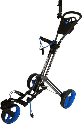 360 Swivel 3 Wheel Push Pull Golf Cart with 360 Rotating Front Wheel, One Second to Open and Close Folding Cart, Collapsible Cart in Saudi Arabia