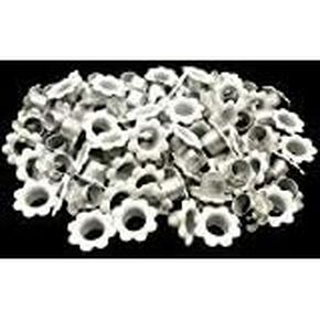 100pcs Aluminium White Flowers Eyelet Scrapbooking Card Hole LeatherCraft Snap Punch E058