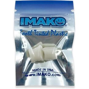 Imako Cosmetic Teeth Extras- Tooth Tinted Plastic- Natural Color. Temporary Tooth