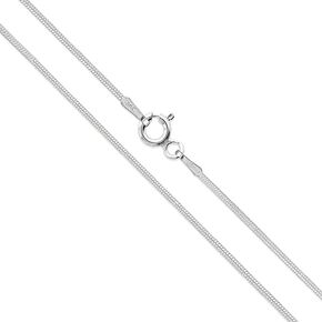 APOLEEA 925 Sterling Silver Italian Snake Chain Necklace - Secure Lobster Clasp, Perfect for Layering - Durable Necklace & Bracelet Chains for Everyday & Special Occasions
