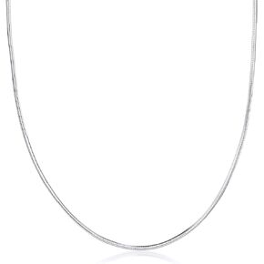 PORI JEWELERS 925 Sterling Silver 1.5MM Magic 8 Sided Italian Snake Chain - Women - Made In Italy