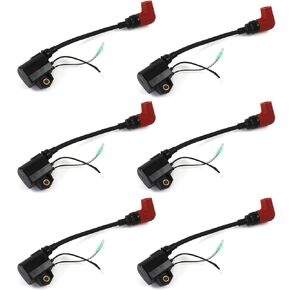 PANGOLIN 6PCS 6R3-85570-01-00 6R3-85570-00-00 Heavy Duty Ignition Coil Compatiable with Yamaha Outboard 100-225HP 2 Storke Engine Aftermarket Parts