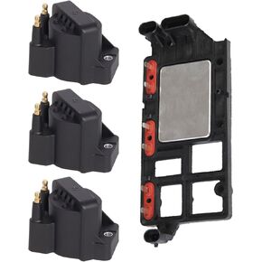 ENA Set of 3 Ignition Coil and Module Compatible with Buick Cadillac Chevrolet GMC Honda Isuzu Oldsmobile Pontiac Allure LaCrosse Regal Seville Impala Lumina Sonoma Passport Replacement for LX346 DR39