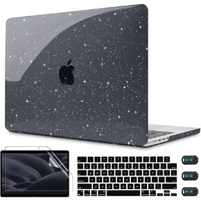 حافظة CISSOOK شفافة لجهاز MacBook Pro 16 بوصة 2024 2023 2022 2021 إصدار M4/A2991 M3/A2780 M2/A2485 M1، حافظة شفافة صلبة مع غطاء لوحة مفاتيح لجهاز MacBook Pro 16.2 بوصة، شفاف كريستالي