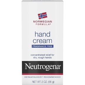Neutrogena Norwegian Formula Moisturizing Hand Cream Formulated with Glycerin for Dry, Rough Hands, Fragrance-Free Intensive Hand Lotion, 2 oz, Pack of 6 (Package may vary)