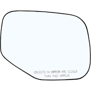 Passenger Side Mirror Glass Assembly With Plastic Backing Plate (Non-Heated) Compatible with 2006-2014 Honda Ridgeline