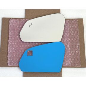 Mirror Glass with Full Size Adhesive for 2015-2019 Hyundai Sonata with Blindspot Driver Side View Left LH