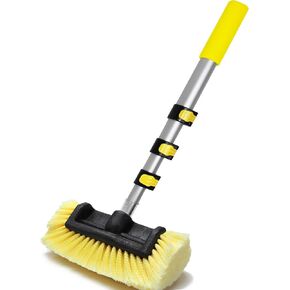 Anyyion Car Wash Brush, 10 Inch Soft Bristle, Telescopic Flow Through Car Washing Kit, Perfect for Cleaning House Siding, Auto Cars, Trucks, SUV, RV, Floors and More!(46 inch)