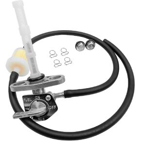 Fuel Petcock Valve Fits for Honda CRF50F XR80R CRF70F XR50R CRF230F CRF80F CRF100F CRF150F XR70R XR100R 1981-2015, Gas Tank Fuel Petcock Shut Off Valve Switch Replace 16950-GCF-671 16950-GEL-701