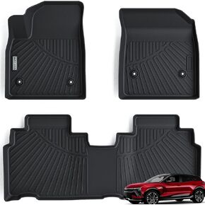 سجادات أرضية لسيارة 2023 2024 Cadillac Lyriq / 2024 Acura ZDX، TPE حماية من جميع الأحوال الجوية للصف الأول والثاني من ملحقات بطانات أرضية السيارة - أسود in Kuwait