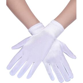 Opera Gloves 1920s Glove Classic Satin Elbow Length Gloves for Women, Adult Size