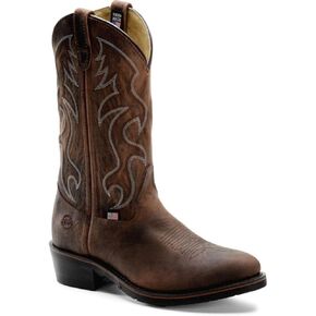 DOUBLE-H Robert Soft Toe Work Boots for Men - PermaFresh Cushioned Insole, Shock-Absorbing PU Insert, and Oil-Resistant AG7 Heel Outsole, Made in USA
