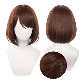 DAZCOS Shoko Ieiri Cosplay Wig Anime JJK Costume Accessories for Halloween (BrownA)