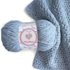 Knitpal Chenillique Velvet Chenille Yarn for Crocheting, 100% Polyester Yarn - Worsted Weight Yarn 4 - Soft Plush Yarn Baby Blanket Yarn for Crocheting - 4 Skeins, 856yds/400g - Pink Haze