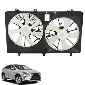 Radiator Cooling Fan Assembly Replacement for 2010-2016 Rx350 2011-2017 Sienna 1671131440 167110V090 167110P150