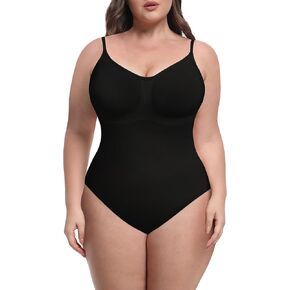 MIRITY Ultimate Comfort Tummy Control Shapewear Bodysuit - Seamless Slimming Thong Body Shaper