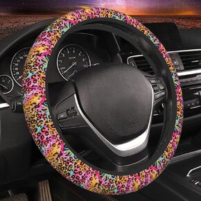 Skulls and Bones Steering Wheel Cover Anti-Slip Car Accessories Absorbing Sweat Breathable Steering Wheel Protector for Men Women Girls Universal 15 Inch Car Interior Decor