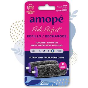 Amope Pedi Perfect - Electronic Foot File Ultra Coarse Diamond Crystals Refills, 2 Ct.