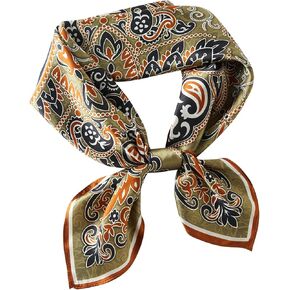 100% Pure Mulberry Silk Bandana Scarf for Women - 27'' Square Neck Scarf Head Scarf for Hair Sleep Gift Packed