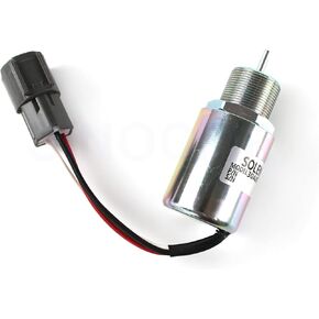 SINOCMP 30A87-10400 Fuel Shutdown Stop Solenoid for Mitsubishi S3L2-61SD S3L2-61SDH S4L2-61SD S4L2-61SDH