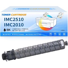 IMC2510 IM C2510 Black Toner Cartridge High Yield 842554 Toner Replacement for RicohIM C2010 IM C2510 Printer(Black,1-Pack)