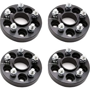 5x100 Wheel Spacers 1" for Subaru Crosstrek Impreza BRZ Outback Legacy Forester Baja 5x100 to 5x100 Wheel Adapters 56.1 M12X1.25 Studs 5 Lug 4PCS