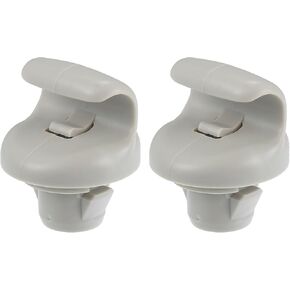 ACROPIX Car Sun Visor Clip Plastic Sun Visor Hook Clip Sun Visor Clip Retainer Fit for Nissan 350Z Frontier Versa Note NO. 96409BC402/96409EA00A - Pack of 2 Gray