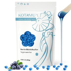 Wax Beads, KOTAMU 450G Aloe Hair Removal Hard Wax Beads For Thick, Stubborn Body Hair, Leg Waxing