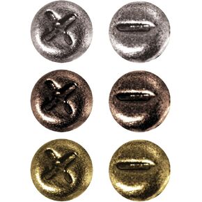 Tim Holtz Idea-ology Metal Mini Fasteners, 99 per Pack, 1/4 Inch, Antique Finishes, TH92790