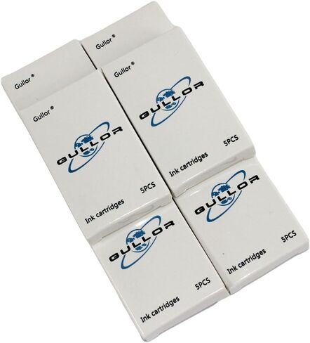 Gullor 35 PCS International Size Pen Ink Cartridge to Fit Jinhao Fountain Pens, 7 Colors, 7 Packs in Saudi Arabia