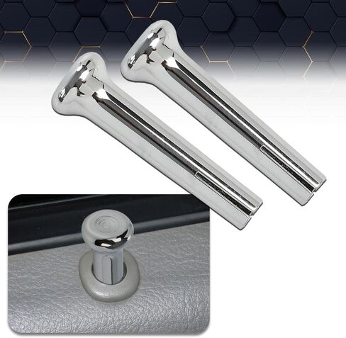 PIT66 Cars Door Lock Knobs Compatible with GM 1971-1988 Chrome Plastic 1 Pair in Saudi Arabia
