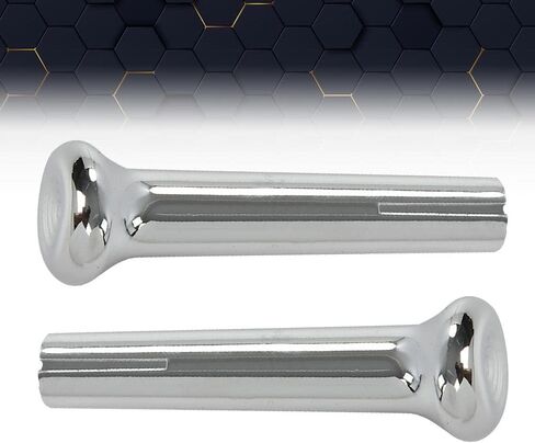 PIT66 Cars Door Lock Knobs Compatible with GM 1971-1988 Chrome Plastic 1 Pair in Saudi Arabia