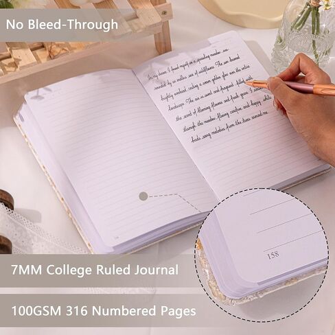 TIEFOSSI Dotted Journal Notebook for Women Men, A5 Journals for Writing, 160gsm 190 Pages Thick Paper, Perfect for Office & Home School Supplies, 8.4 X 5.8 In in Kuwait