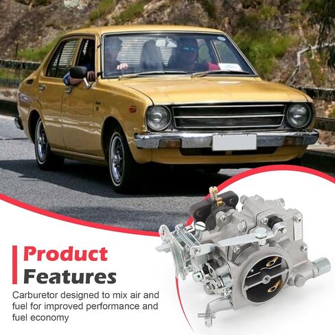 21100-24034 2 مكربن ​​برميل لـ 1974-1981 TOYOTA Corolla 3K 4K، ستارليت، تروينو/1986-1988 سوزوكي ساموراي 2bbl كارب يستبدل # 21100-24035، خنق يدوي (21100-24034) in Saudi Arabia
