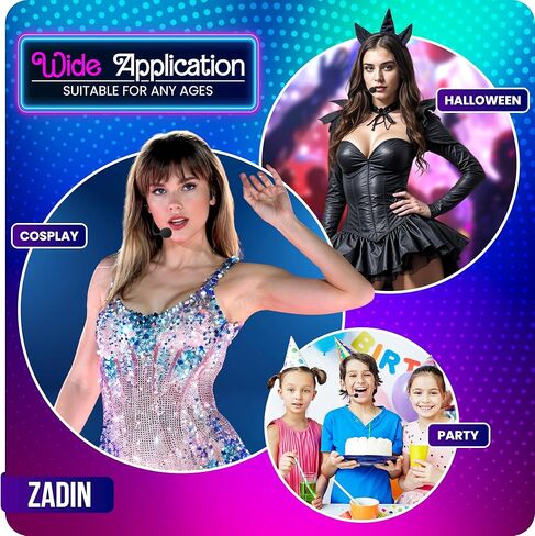 زي زادين هانا مونتانا، زي بريتني سبيرز، سماعة رأس ميكروفون وهمية، ميكروفون، نجمة البوب ​​ليزي ماكغواير، تشيك فيل أ in Kuwait