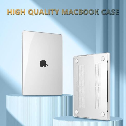CISSOOK Clear Case for MacBook Pro 16 Inch 2024 2023 2022 2021 Release Model M4/A2991 M3/A2780 M2/A2485 M1, Transparent Hard Shell Case with Keyboard Cover for MacBook Pro 16.2", Crystal Clear in Saudi Arabia