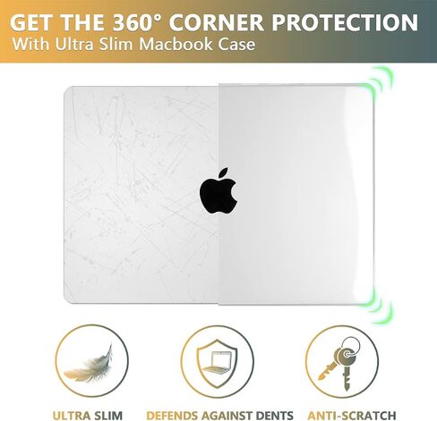 CISSOOK Clear Case for MacBook Pro 16 Inch 2024 2023 2022 2021 Release Model M4/A2991 M3/A2780 M2/A2485 M1, Transparent Hard Shell Case with Keyboard Cover for MacBook Pro 16.2", Crystal Clear in Saudi Arabia