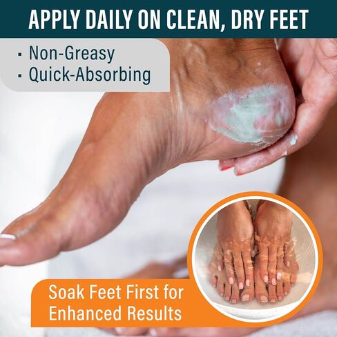 NUVADERMIS Urea Cream 40 Percent for Feet - 40% Urea Foot Repair Lotion - Maximum Strength For Dry Cracked Heels - 2% Salicylic Acid, Shea Butter, Tea Tree Oil, Vitamin E - 5.29 oz Jar in Saudi Arabia