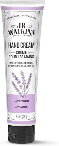J.R. Watkins Natural Moisturizing Hand Cream, Coconut, Hydrating Hand Moisturizer with Shea Butter, Cocoa Butter, and Avocado Oil, USA Made and Cruelty Free, 3.3oz in Saudi Arabia