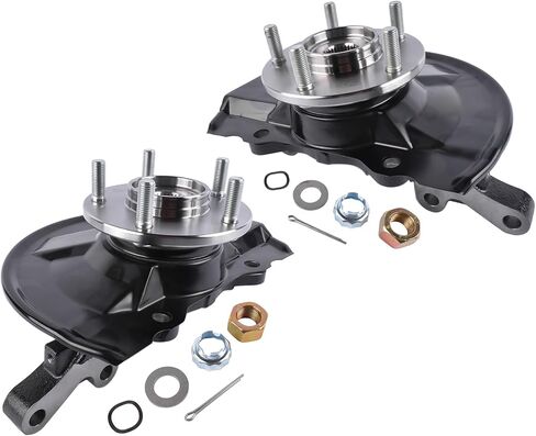 Pair Front Steering Knuckle & Wheel Hub Bearing Assembly Replacement for 2007-2017 Jeep Compass Patriot Dodge Caliber 698-411 698-410 68088498AA 68088499AA in Saudi Arabia