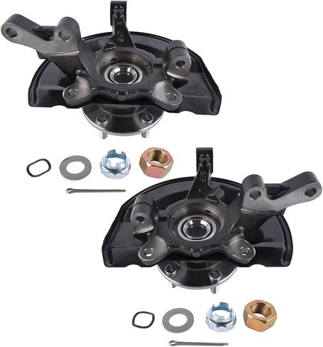 Pair Front Steering Knuckle & Wheel Hub Bearing Assembly Replacement for 2007-2017 Jeep Compass Patriot Dodge Caliber 698-411 698-410 68088498AA 68088499AA in Saudi Arabia