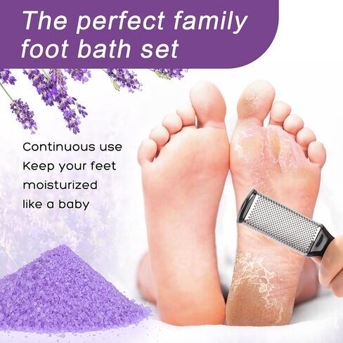 Foot Soak Salts with Epsom Salt for Soaking Lavender Pedicure Foot Bath- 20 Pack Bath sea Salts Foot spa Products kit 21 oz in Kuwait