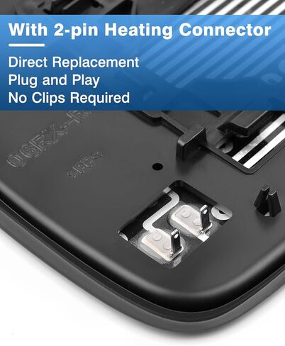 استبدال زجاج المرآة الجانبية للركاب لكزس RX330 2004-2006| آر إكس 350 2007-2009| RX400h 2006-2009، زجاج مرآة الجانب الأيمن، زجاج محدب للرؤية الخلفية مع تسخين كهربائي، 8790148040 in Kuwait