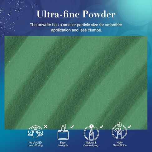 AZUREBEAUTY Dip Powder Nail Set Blue Sage Green Grey Shades, All Seasons 6 Colors Dipping Powder Starter Kit French Nail Art Manicure DIY Salon Gifts for Women, No Need Nail Lamp Cured in Saudi Arabia