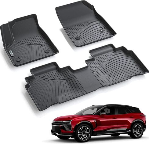 سجادات أرضية لسيارة 2023 2024 Cadillac Lyriq / 2024 Acura ZDX، TPE حماية من جميع الأحوال الجوية للصف الأول والثاني من ملحقات بطانات أرضية السيارة - أسود in Kuwait