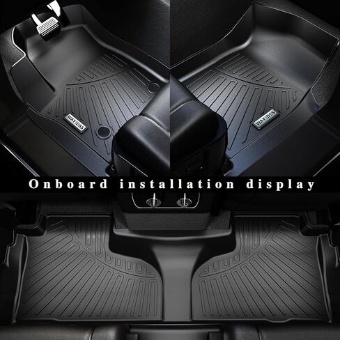 سجادات أرضية لسيارة 2023 2024 Cadillac Lyriq / 2024 Acura ZDX، TPE حماية من جميع الأحوال الجوية للصف الأول والثاني من ملحقات بطانات أرضية السيارة - أسود in Kuwait