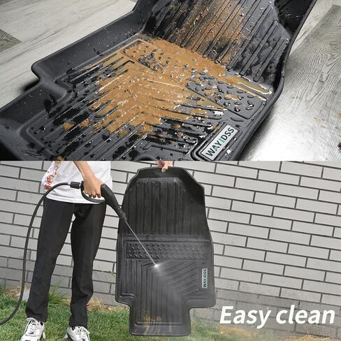 سجادات أرضية لسيارة 2023 2024 Cadillac Lyriq / 2024 Acura ZDX، TPE حماية من جميع الأحوال الجوية للصف الأول والثاني من ملحقات بطانات أرضية السيارة - أسود in Kuwait