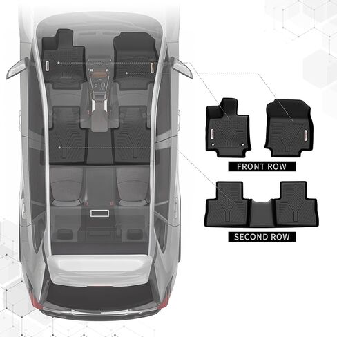 YITAMOTOR Floor Mats Compatible with 2014-2020 Chevrolet Impala, Custom Fit Black TPE Floor Liners 1st & 2nd Row All-Weather Protection in Saudi Arabia